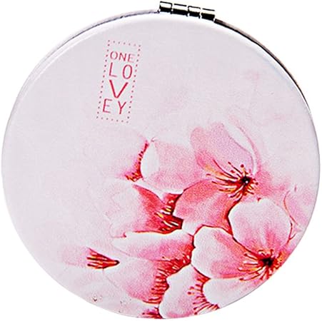 Amazon 手鏡 コンパクト 手鏡折りたたみ 化粧鏡 女優ミラー卓上 手鏡コンパクト 丸型 女優 おしゃれ ハンド 携帯ミラー Pu外表面 ピンク Liang 手鏡 通販