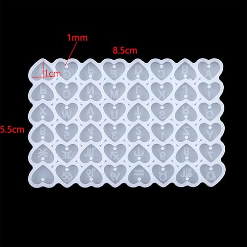 Miniatura 2 de Juego de moldes de resina de constelación de letras, molde redondo en forma de corazón de constelación para bricolaje, resina epoxi, joyería,