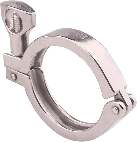 Miniatura 3 de DERNORD Acero inoxidable 304 Single Pin Heavy Duty Tri-Clamp con tuerca de ala para virola TC con 1 junta de silicona (2 pulgadas Tri-clamp Tamaño 2