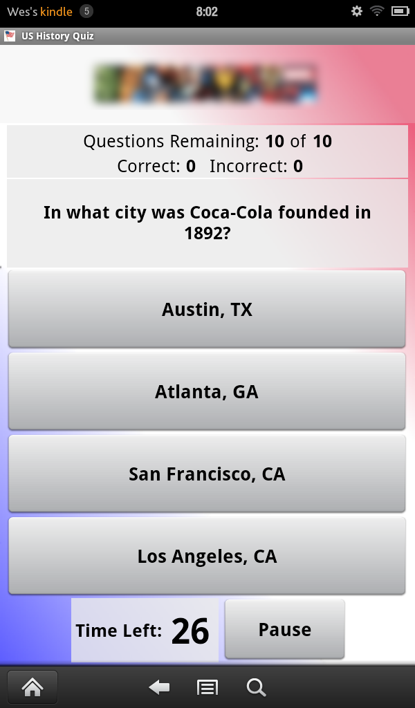 US History Quiz - App on Amazon Appstore