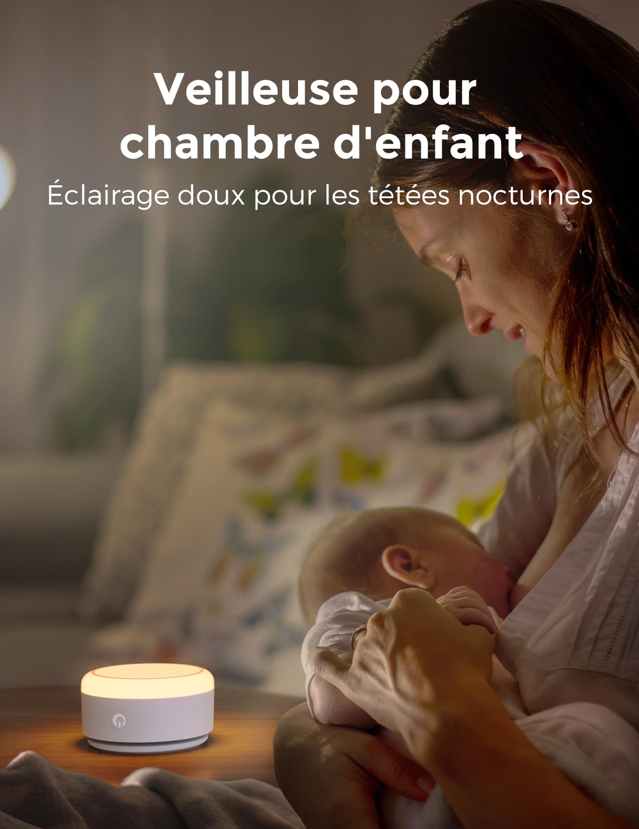 Momcozy Machine à Bruit pour Bébé - 20 sons Apaisants et Lumière Tactile, Portable, Bruit Blanc pour Enfants et Adultes, Minuterie de Sommeil et Rappel | Compagnon de Voyage Idéal (Jaune)