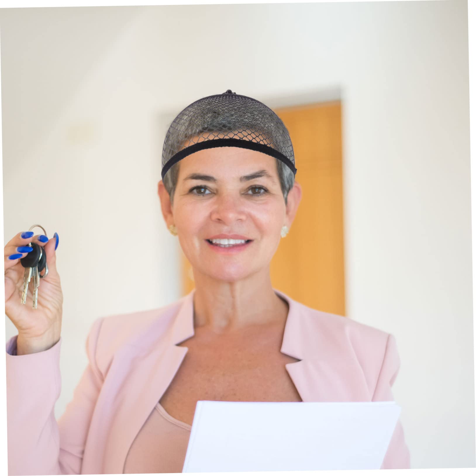 Ipetboom 8Pcs Stretchy Wig Hair Caps Mesh Net Accessories for Women Elastic Wig Nets Design for Securing Natural Hair Before Wig Application