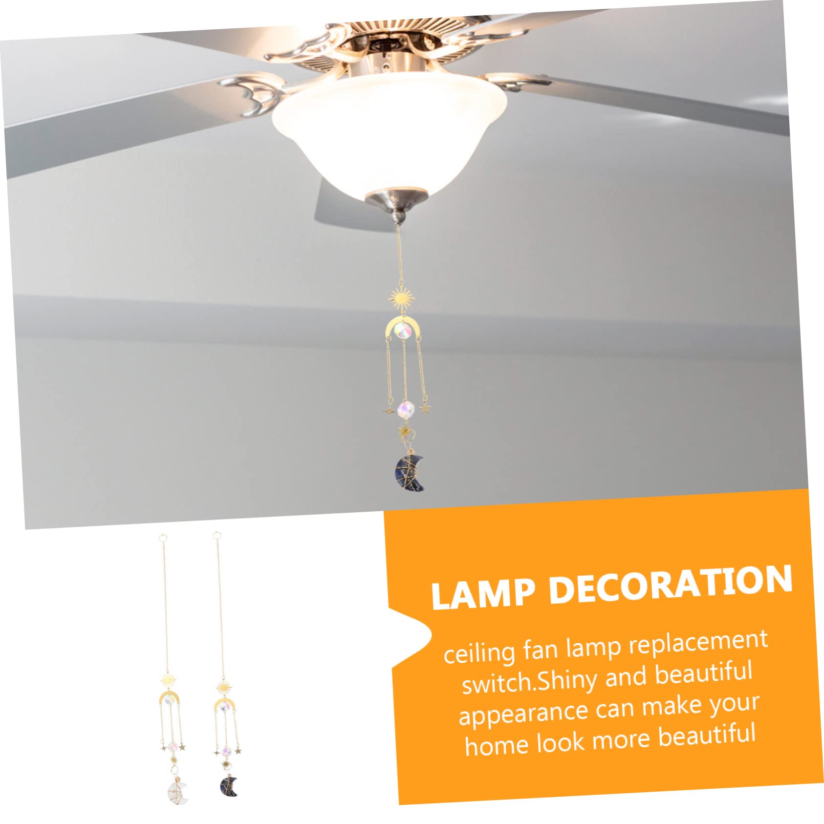 DOITOOL 5sets Mond Lampe Kit Geburten S Decke Fan Kette Decor Home Decor Hängen 2 Stücke * 5