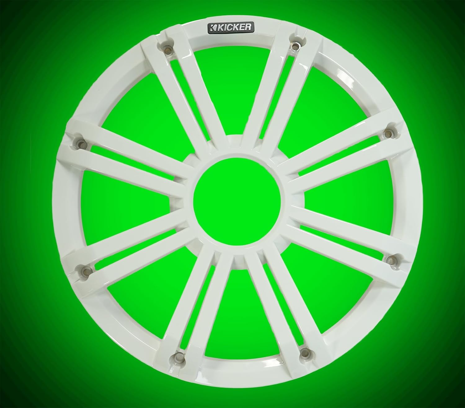 Audiosavings Bundle: Kicker 45KM102 Marine Boat Subwoofer Bundle with Kicker 45KMG10W 10" White Grille & 41KMLC KMLC LED Light Controller, Hifonics TPS-A500 Marine Amplifier (4 Items)