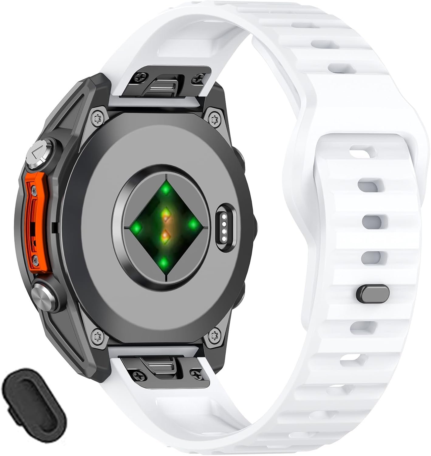 22mm Silicone Bands for Tactix 8/Fenix 8 Pro AMOLED 47mm/E/7 pro/7/6 pro/6/5 Plus/5, Quick fit Watch Strap Compatible with Garmin quatix 8/epix Pro/Approach S70 47mm/S62/S60/Descent G2/G1/G1 Solar