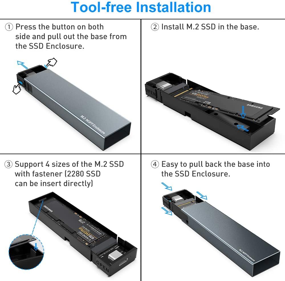 ACT Connectivity M.2 SATA SSD behuizing externe behuizing Zwart, USB-A 3.2 (5 Gbit/s ACT Connectivity M.2 SATA SSD behuizing externe behuizing Zwart, USB-A 3.2 (5 Gbit/s