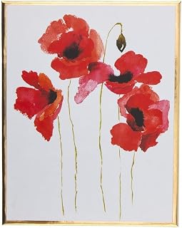 Graphique Watercolor Flowers Greeting Cards: 20 Blank Note Cards with Envelopes, 4 Floral Designs, Gold Foil Borders, Boxed Set 4.25x6"
