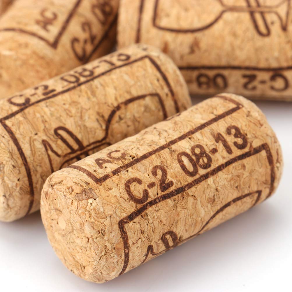 Lawei 100 Unidades de Corchos de Vino Tapones de Botella Natural Corcho para Manualidades decoración - 2,2 x 4,4 cm