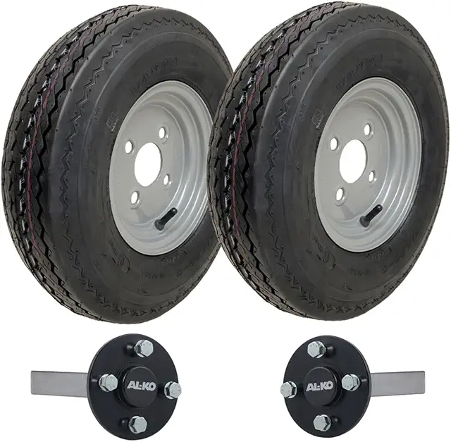 4.80/4.00-8 Trailer Axle Kit with 6-Ply Wheels, ALKO Hub, 690kg Capacity