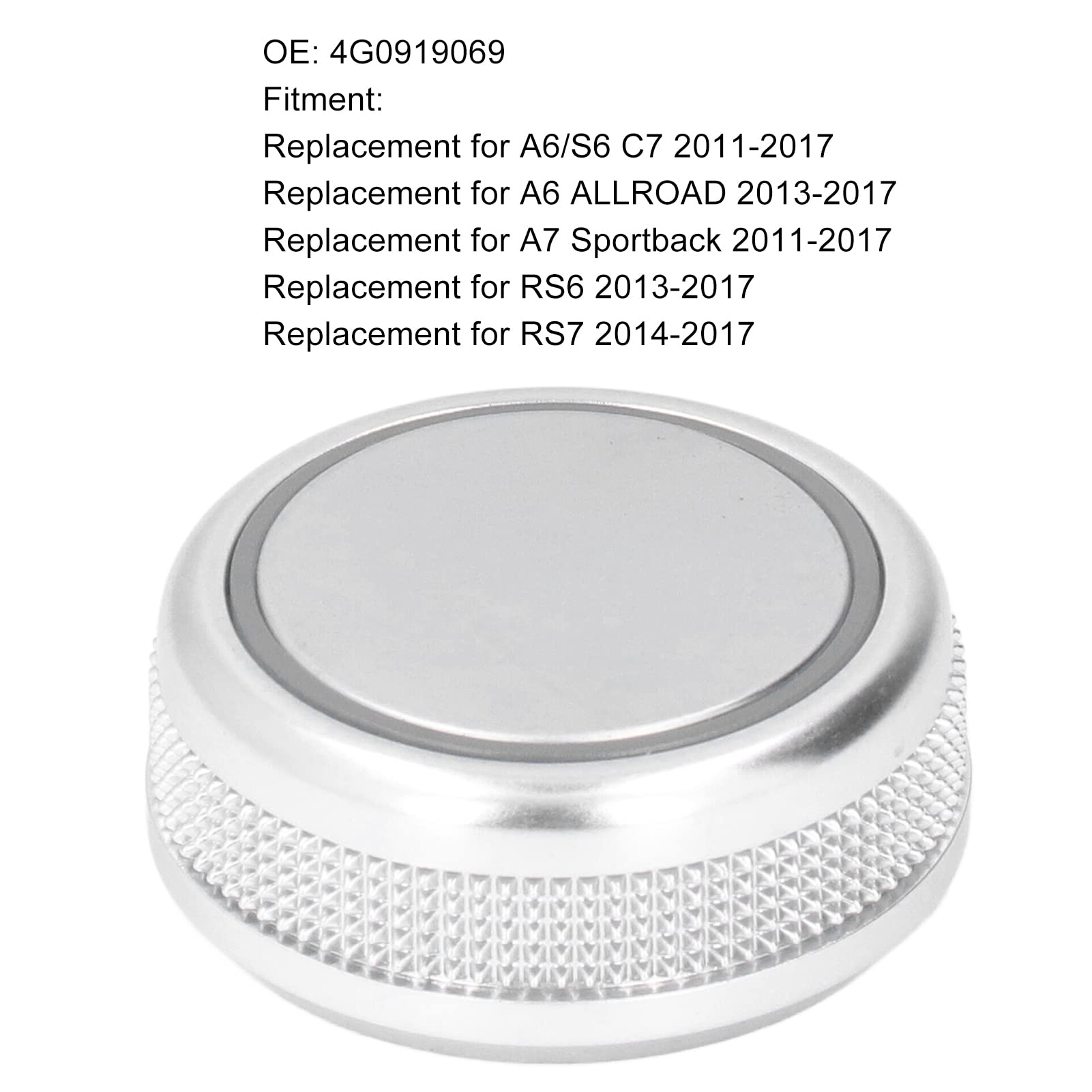 Perilla De Control Multimedia Para Ajustar El Menú Principal De MMI Navi 4G0919069 Reemplazo Para A6 S6 A7 RS6 RS7 2011-2017