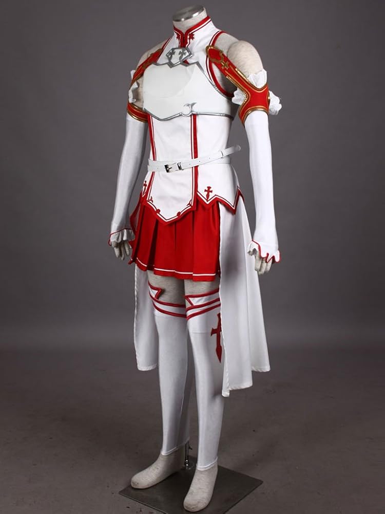 Amazon.com: ZNZXYCOS Anime Game Cosplay White Sleeveless Coat Red