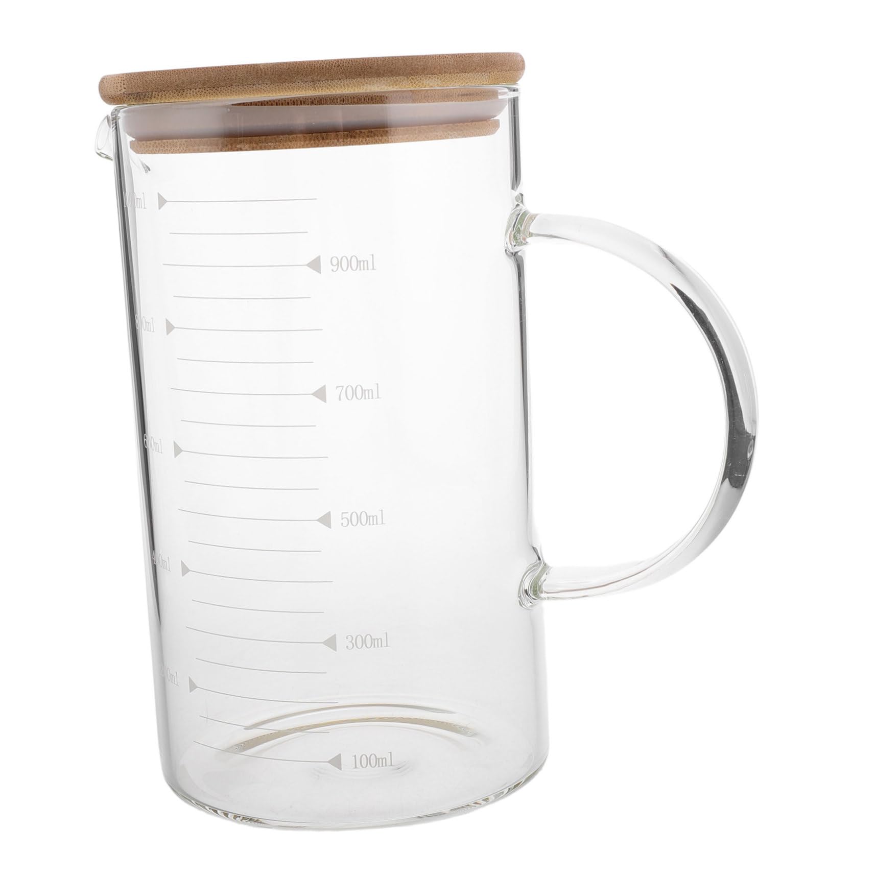 POPETPOP Tazza Graduata Da Cucina in Vetro Con Misurino Per Liquidi e Scala Trasparente Beccuccio Per e Bevande