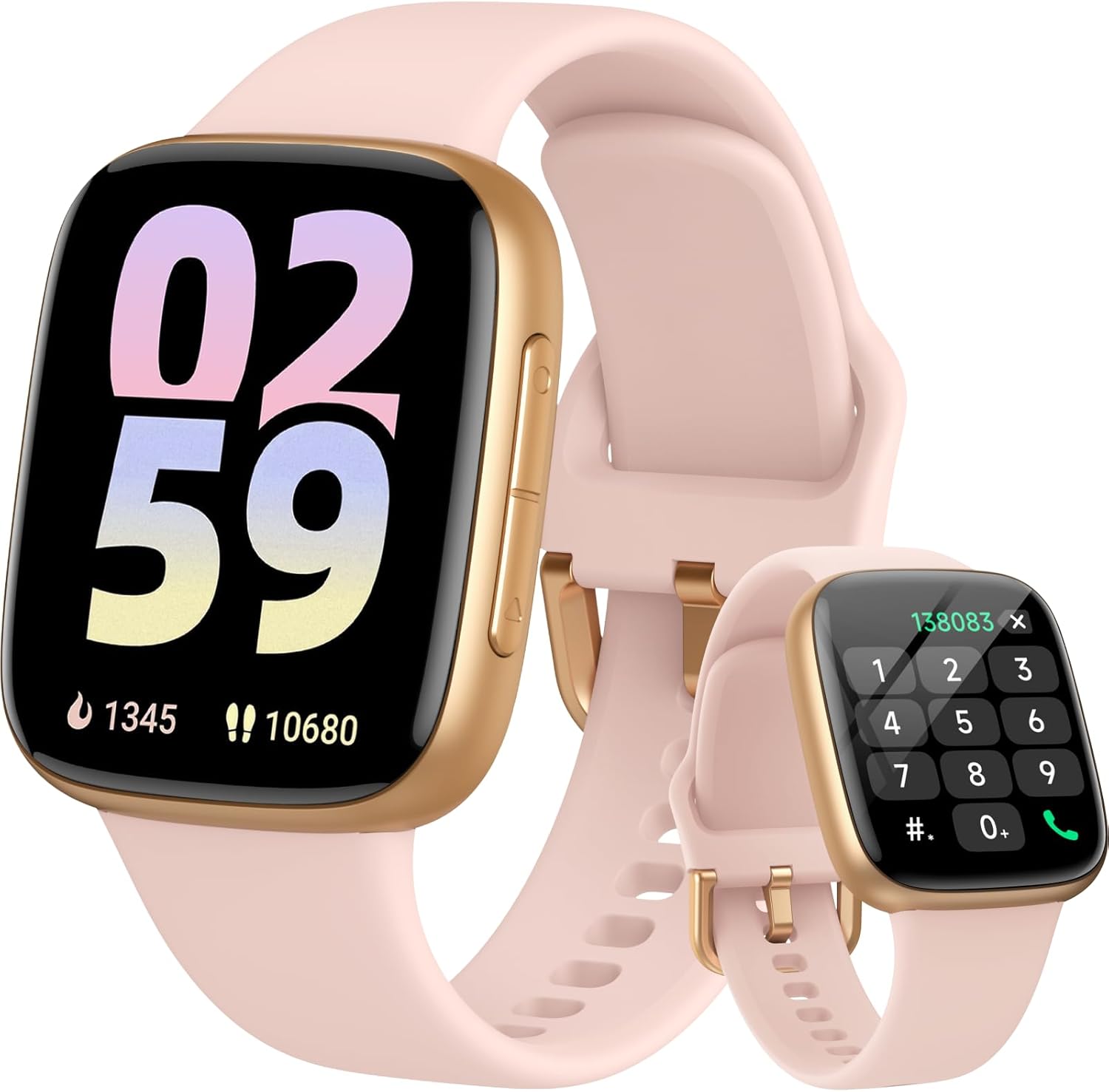 Gydom Smart Watch for Women/Men [1.85″ AMOLED Screen Answer/Make Calls] Fitness Trackers with Heart Rate/Sleep/SpO2 Monitor Compatible Android & iPhone, 120+ Sports, IP68 Waterproof Reloj para Mujer