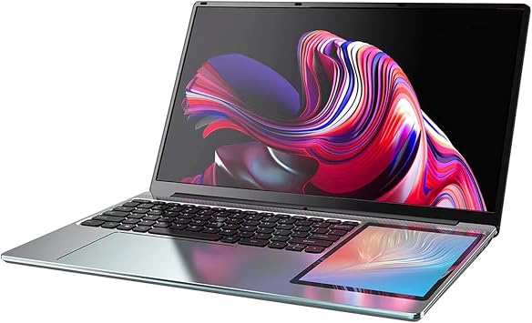 L10 12th Gen N100,Dual Screen Laptop,15.6 Inch IPS + 7'' Touch,8GB DDR4 128GB SSD,Slim Office Notebook PC Computer
