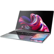 L10 12th Gen N100,Dual Screen Laptop,15.6 Inch IPS + 7'' Touch,32GB DDR4 1TB SSD,Slim Office Notebook PC Computer