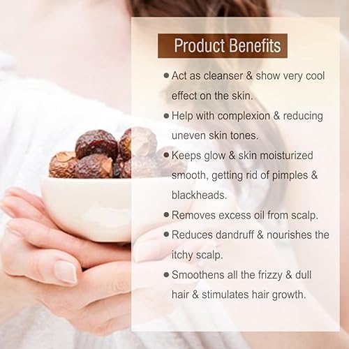 Miniatura 6 de Organic Herbs Pure Herbal Ayurveda india Un cabello y piel ideales Mezcla de hierbas indias auténticas cultivadas orgánicamente (Reetha, polvo,