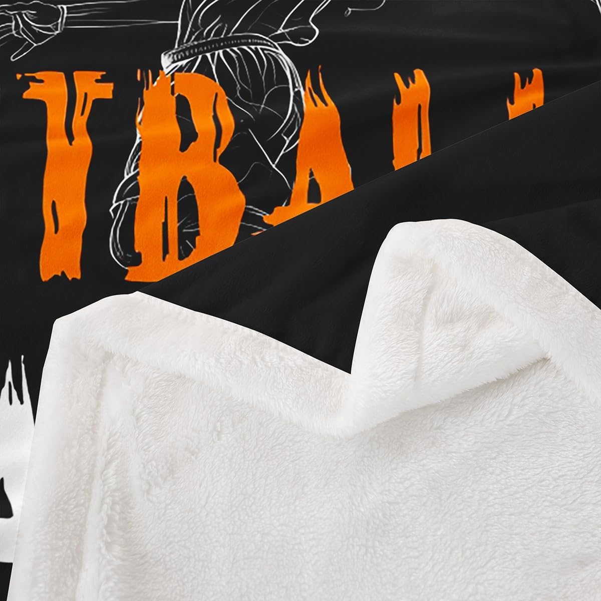 Castle Fairy Basketball Print Fleece Blanket,Sports Player Silhouette Plush Blanket for Kids Teens,Lovely Room Decor,Abstract Ball Sports Games Flannel Blanket,Twin 60"x80"