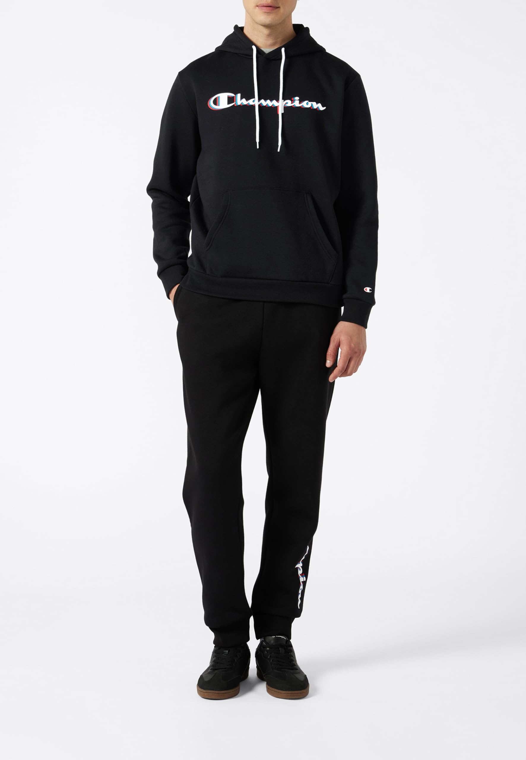 Champion Legacy Man - Big Logo Hoodie Felpa con Cappuccio Uomo (Pacco da 1)