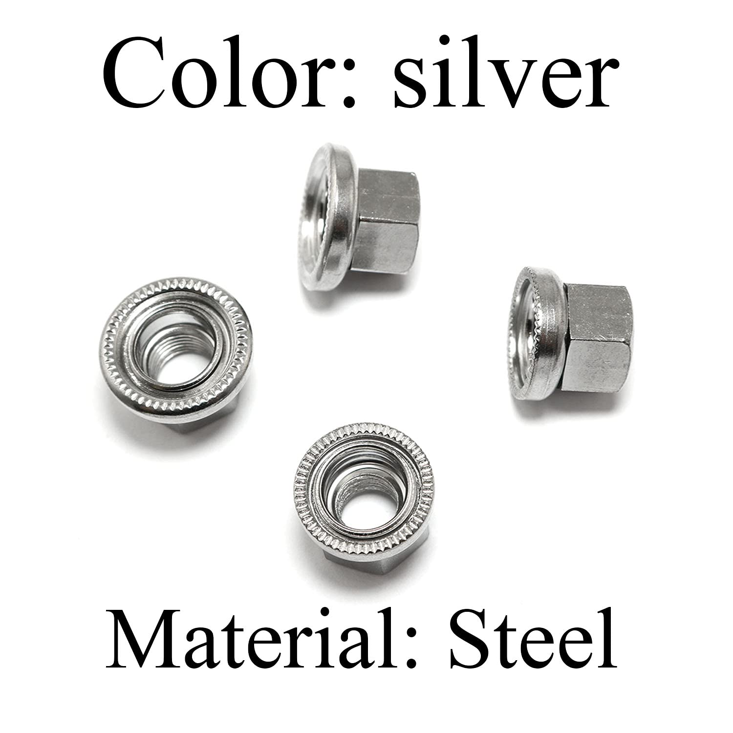 2pcs M10 Bike Wheel Hub Axle Nuts - 7075 Aluminum, Golden Finish, Road & MTB Replacement