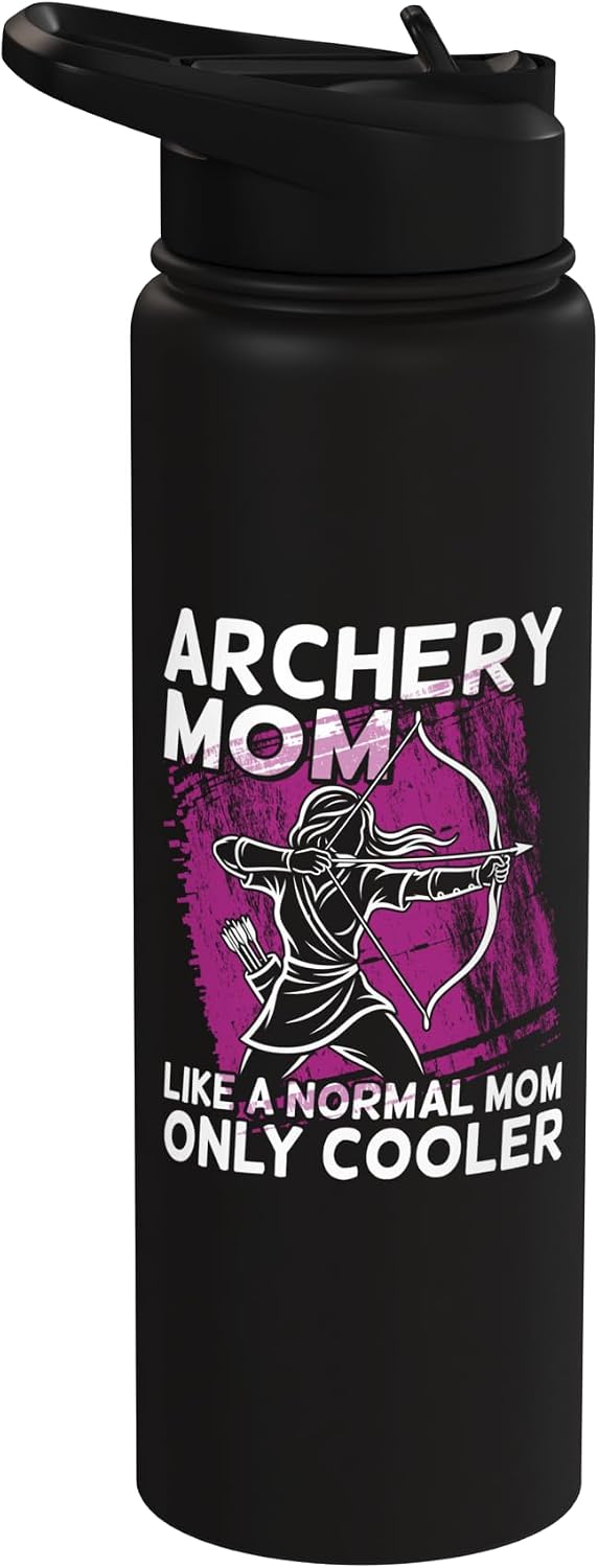 Archery Mom Like A Normal Mom Only Cooler Archer Stainless Steel Insulated Water Bottle
