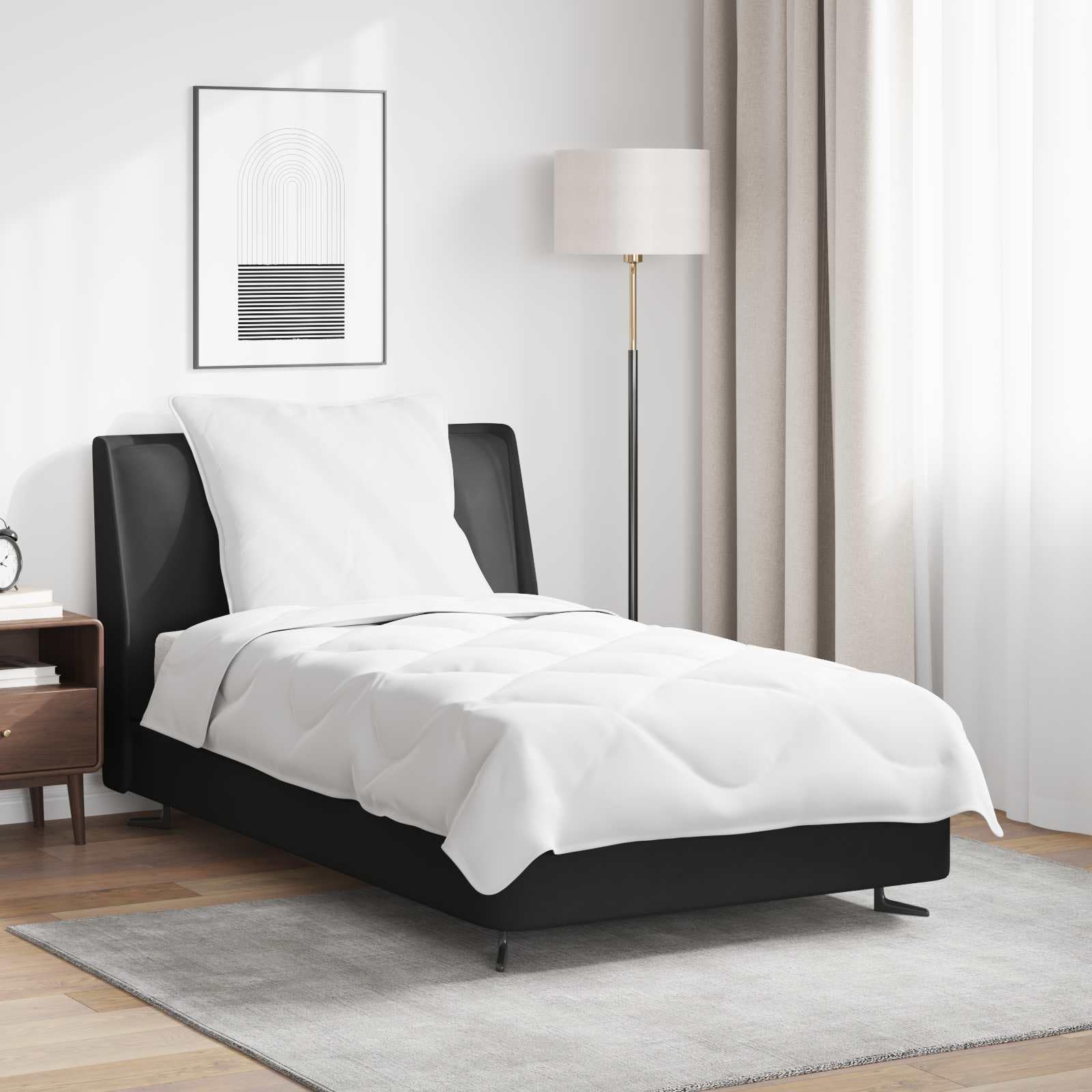 Generico Duvet Estivo con Cuscino 2 PCS Bianco Microfibra,Casa e Giardino,Biancheria,Lenzuola e Coperte,Bianco,3.84 kg,3376459