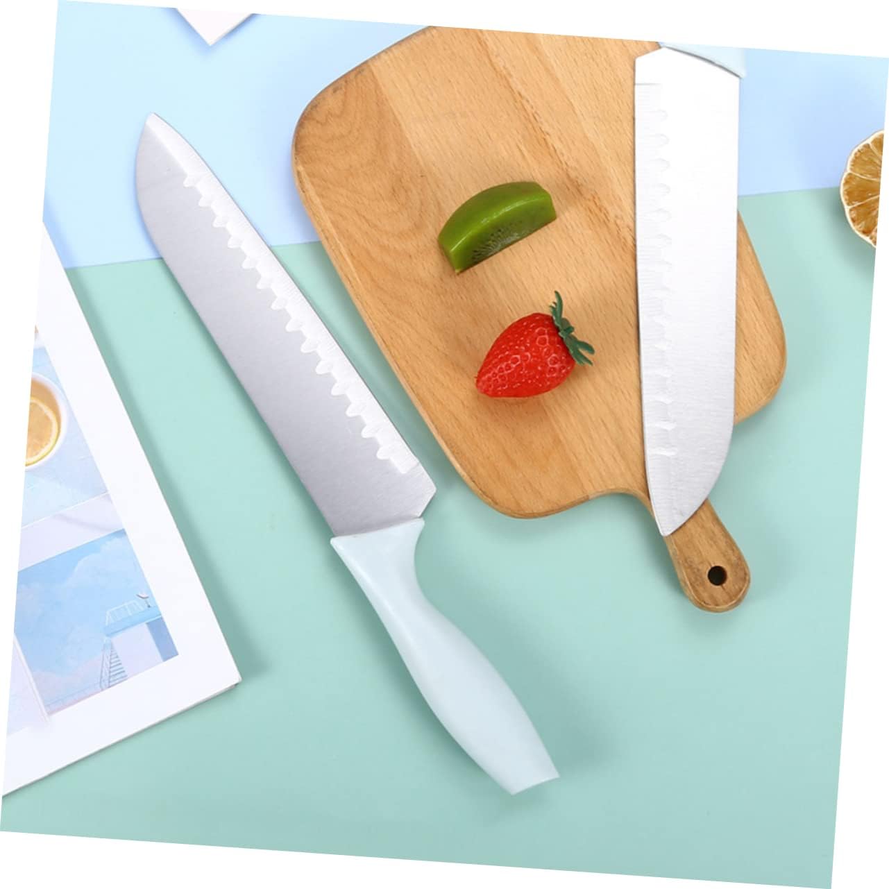 SHOWERORO Multi Purpose Stainless Steel Fruit Cutter Versatile Kitchen Supply for Quick Vegetable Fruit Cutting Easy to Clean Portable present for Chefs Home Cooks