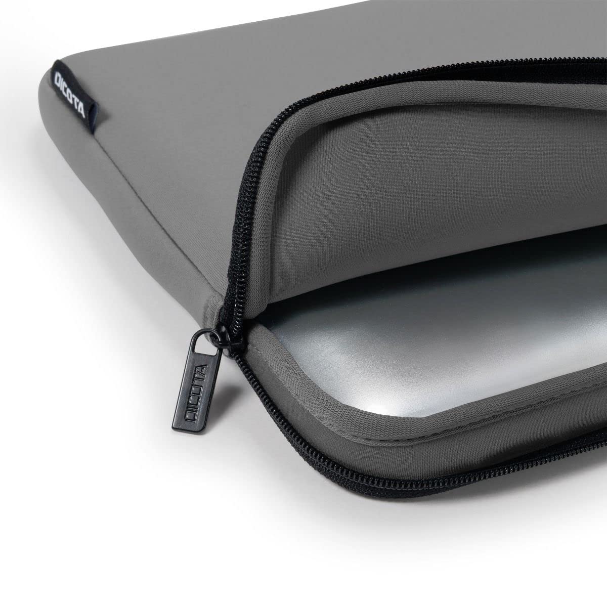 DICOTA Skin Base, 13–14,1 Pulgadas, Funda para Ordenador portátil, maletín Ligero, Bolsa para Ordenador portátil, Gris