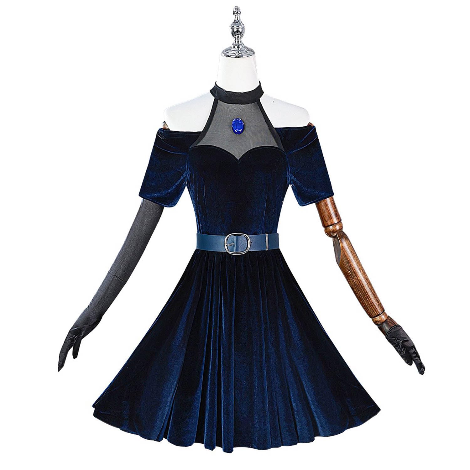 Anime Personaje Mizi Disfraz de cosplay Alien Stage Luka Juego de role Uniforme Conjunto Completo Halloween Fiesta Carnaval Traje de vestir con Peluca para Mujeres