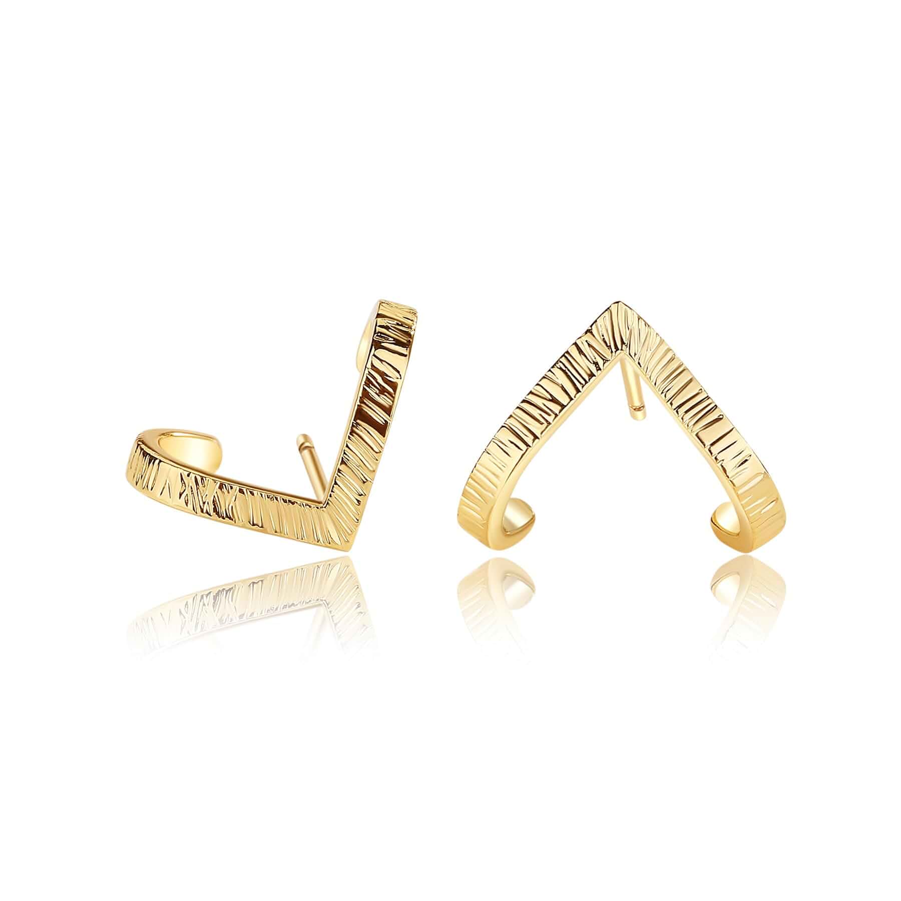 Gold Earrings for Women Trendy 14K Gold/Silver Plated Stud Earrings Sterling Silver Post Minimalist Simple Dainty Stud Earring Hypoallergenic Earring for Women Jewelry Gifts