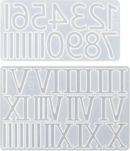Moldes de resina de números digitales para reloj, moldes de silicona para hacer relojes, manualidades de bricolaje