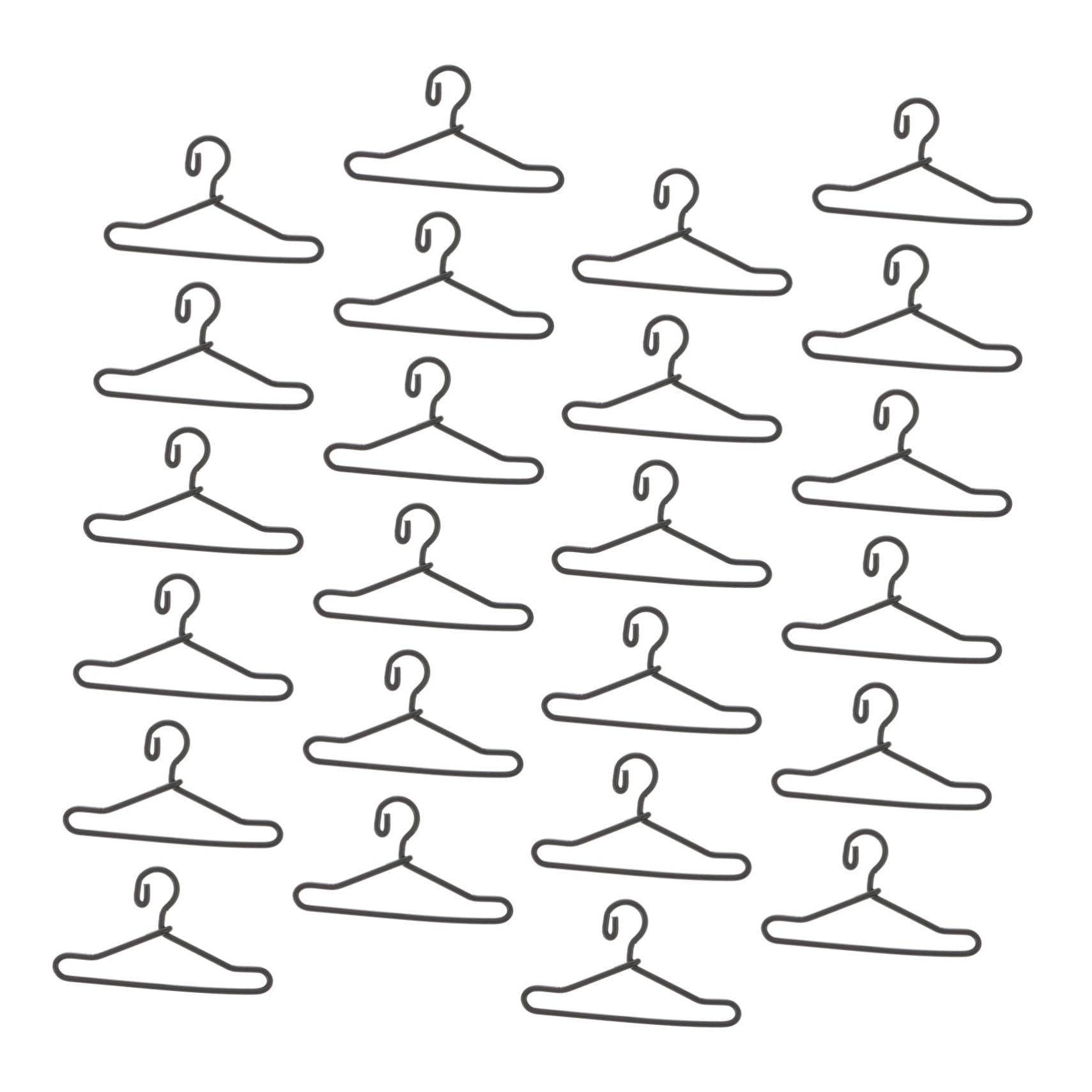 Gogogmee Pcs Doll Metal Clothes Hanger Miniature Hangers for Doll House Tiny for Clothing
