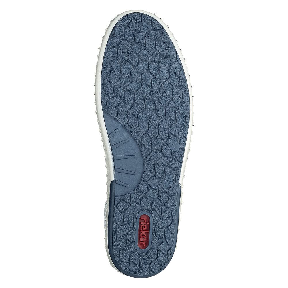 Rieker B4551-81 Herren Slipper Leder weiß weiß