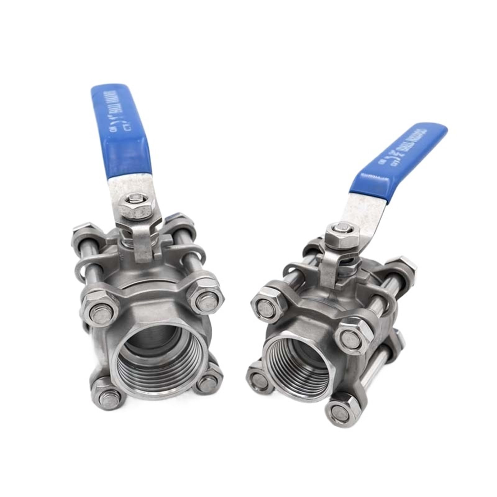 1 pz BSPT 1/4" 3/8" 1/2" 3/4" 1" Valvola a sfera a passaggio completo in tre pezzi, filettatura in acciaio inossidabile SS304(3/8")