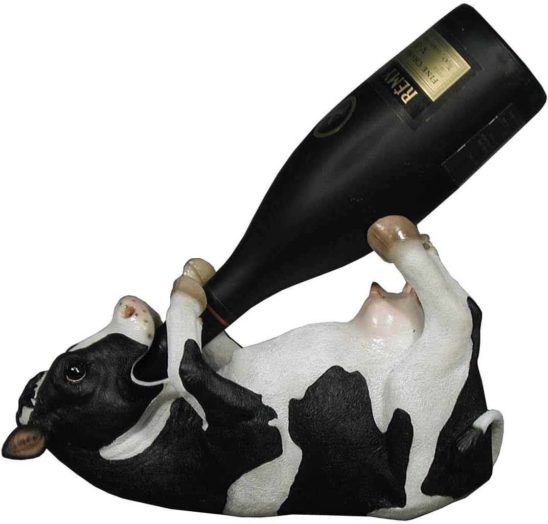 DWK Corporation DWKHD25750 Cow Wine Holder (Set of 1)