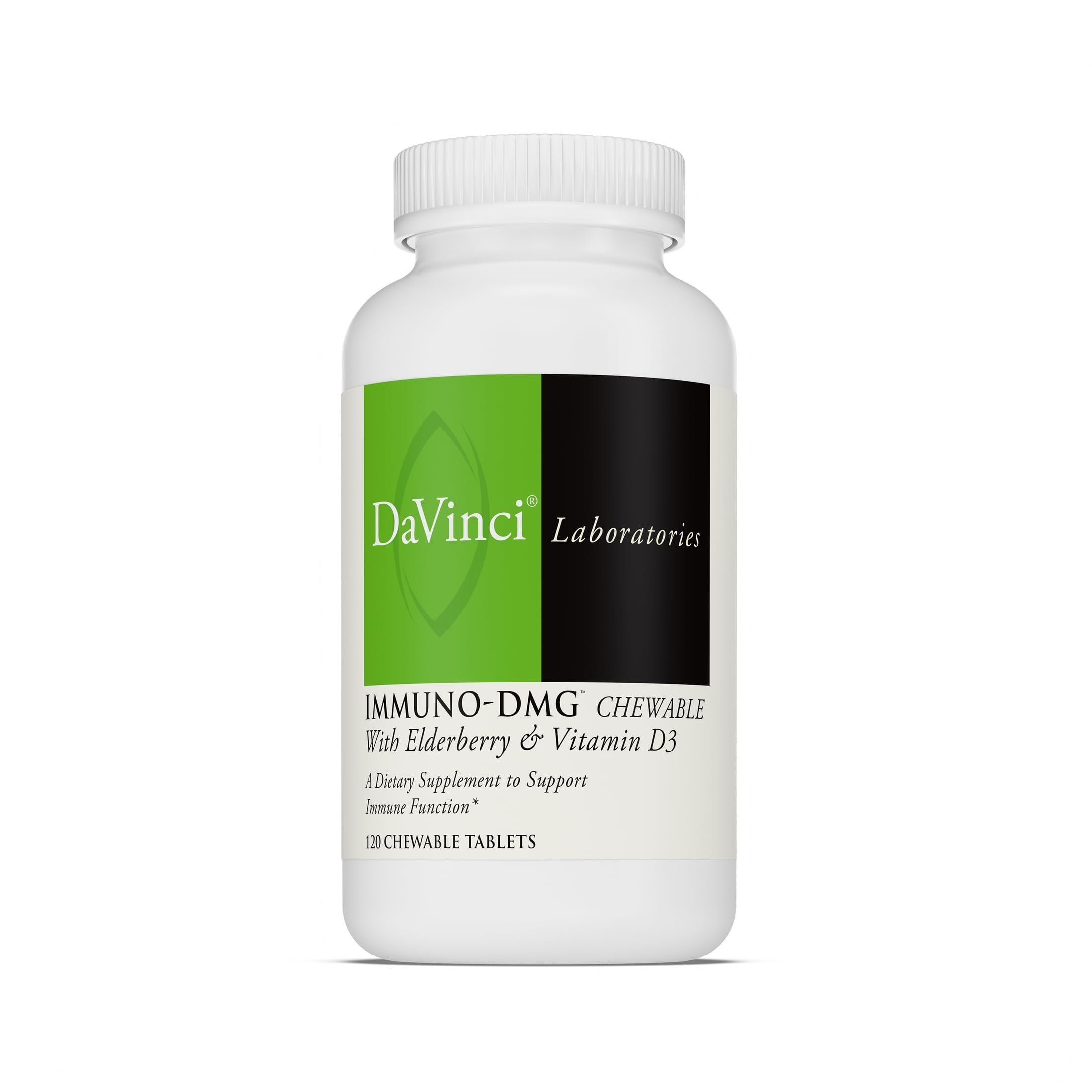 DAVINCI Labs Immuni-DMG with Elderberry & Vitamin D3, 120 Chewable Tablets