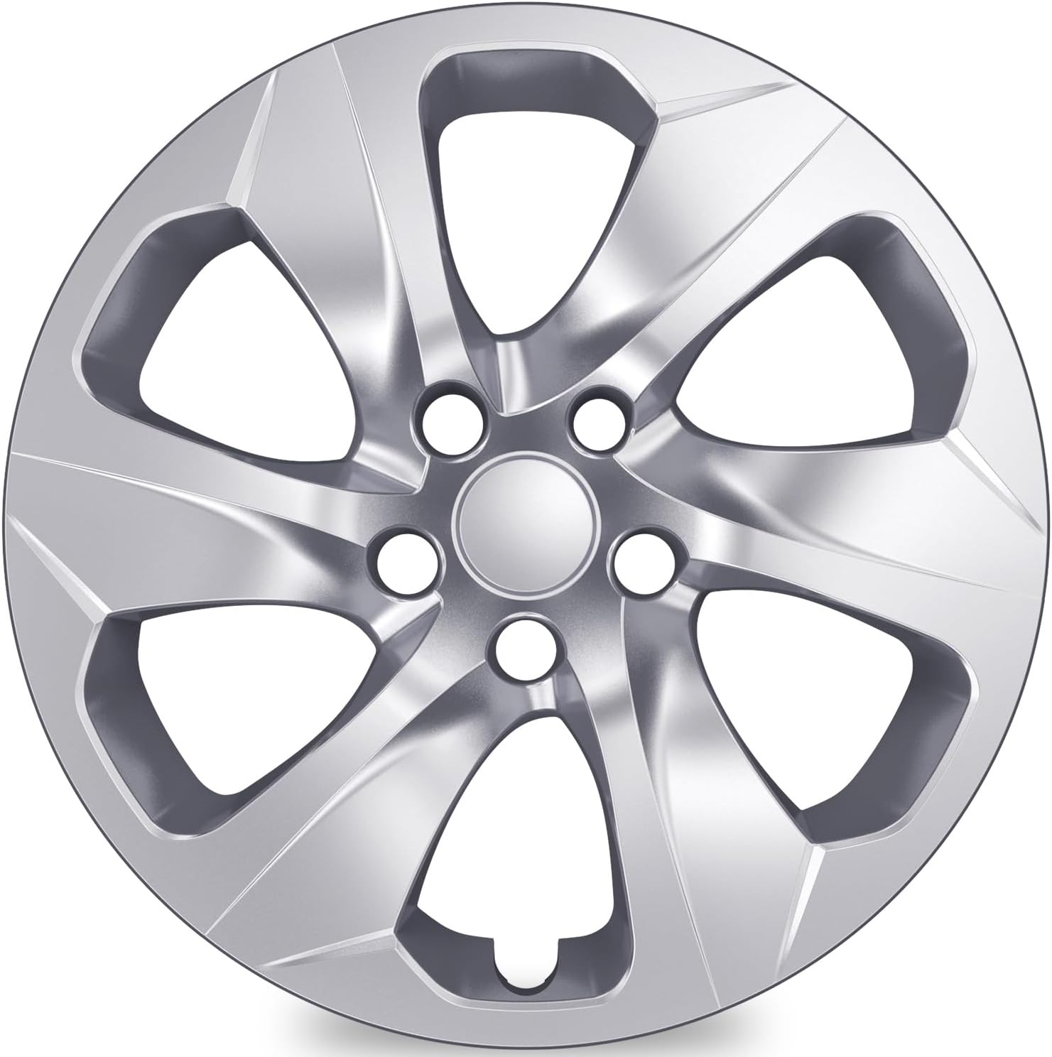 4-Pack Hubcaps Compatible with Toyota RAV4 2019 2020 2021 2022 2023 2024, 17 inch 17" Steel Wheel, Wheel Covers Skins, Snap On Tire Cover Replacement (Silver Color)