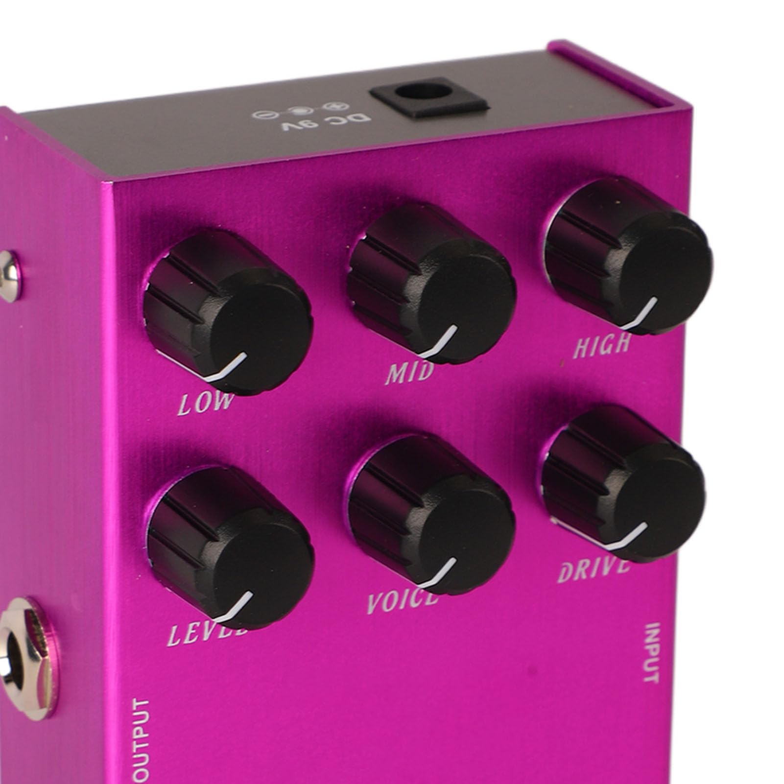 Vintage pedał efektów do gitary elektrycznej wbudowany tuner zniekształcenia Overdrive kompaktowa konstrukcja ze stopu aluminium (AN 31 Purple)