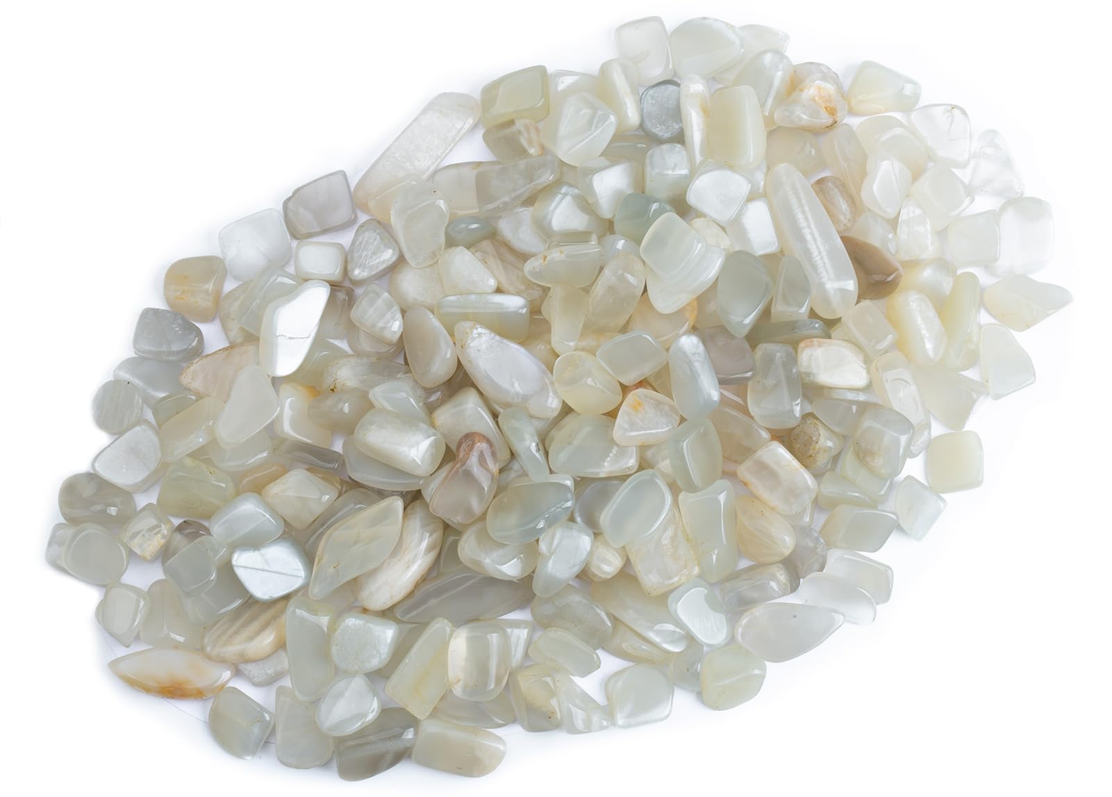 ZenQ 1 lb Crystal Chips, Tumbled Stone Chips for Crafts