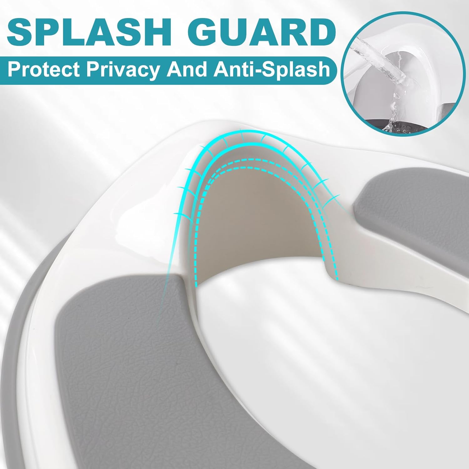 Potty Insert Compatible with Baby Bjorn,Comfortable and Safe Toilet Trainer Seat for Effortless Toddler Potty-Training,White/Gray