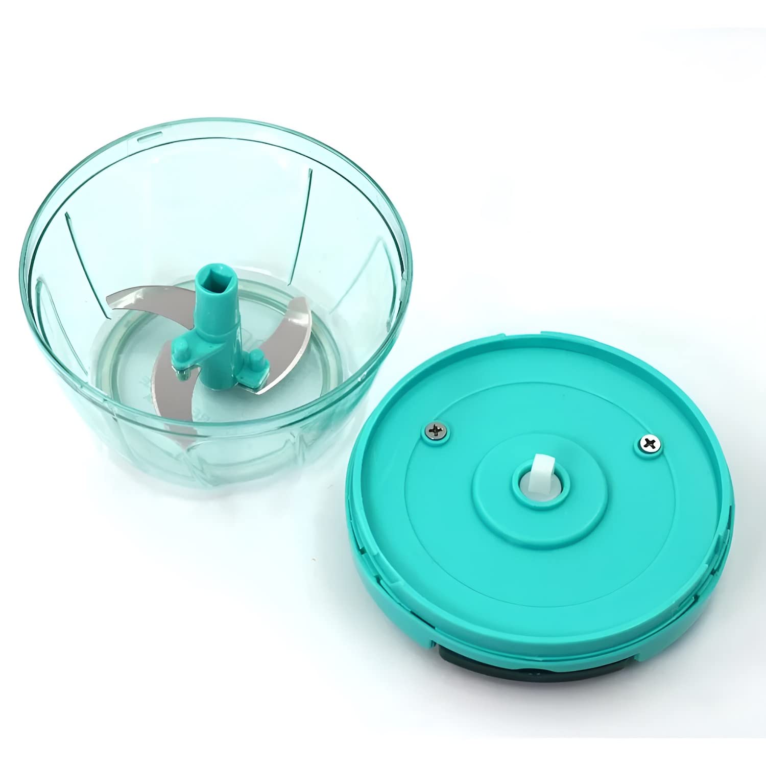 Oblivion Chopper for Kitchen Use 450ml β Green Manual Compact Vegetable Chopper, Onion Cutter with Stainless Steel Blades for Fruits & Veggies, Hand Press Food Chopper for Fast Meal Prep (Pack of 1) 1