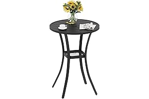 Vicllax Counter Height Outdoor Table: A Durable Oasis for Alfresco Gatherings