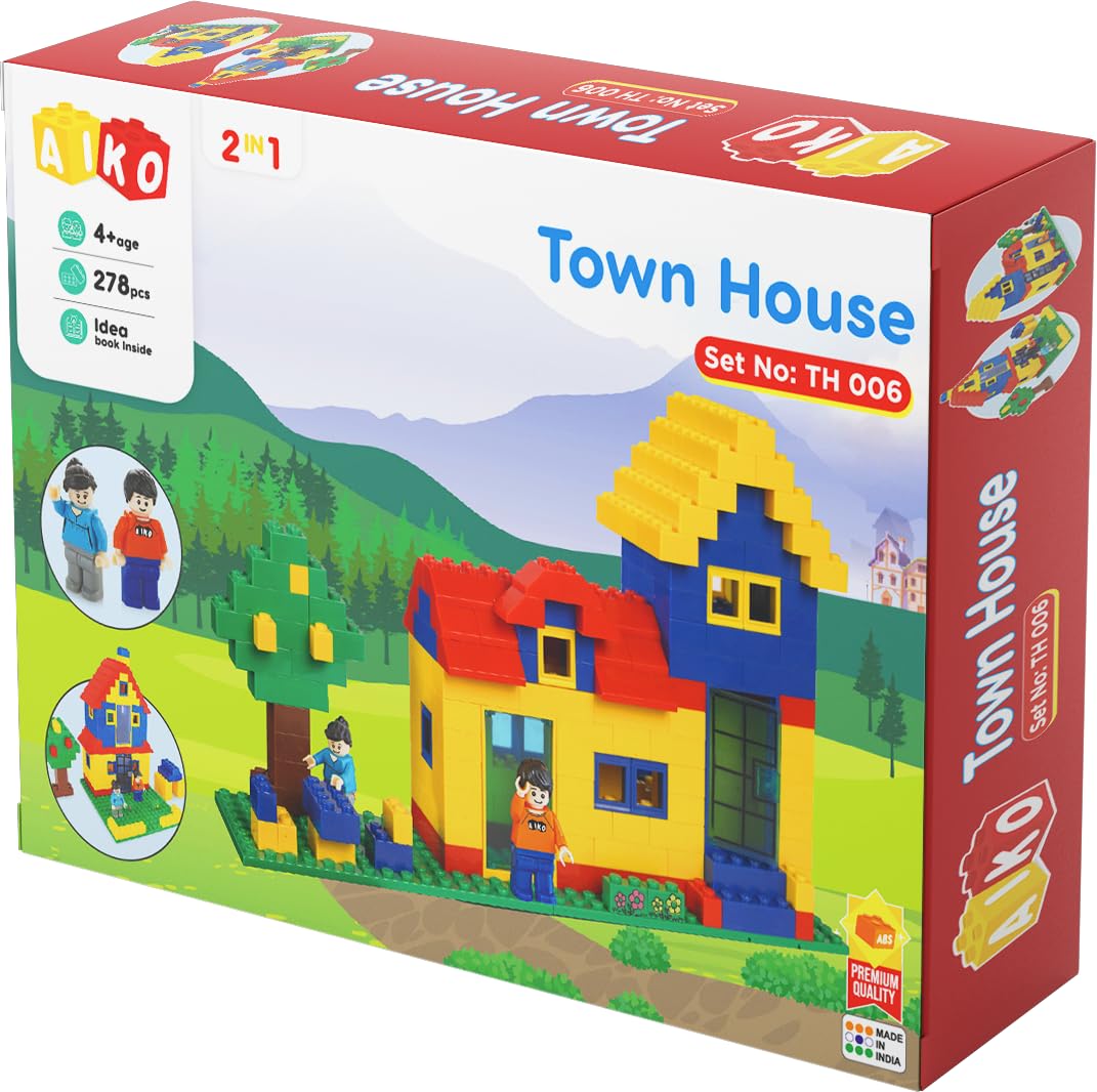 AIKO Town House Building Blocks Set for Kids, 278 pcs (B0DF7ZL7W9) Amazon Price History, Amazon Price Tracker