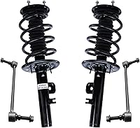 Vista 49 de Detroit Axle - Kit de puntales delanteros para Volvo C30 C70 S40 V50, 2 puntales muelle helicoidal 2 estabilizador, barra estabilizadora, enlaces
