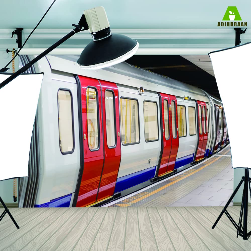 Aoihrraan 2,2x1,5m Subway Backdrop Underground Train Compartment Platform Waiting Area Photography Background Outdoor Tour Decor Banner Children Adults Travel Artistic Portrait Photo Studio Props - Image 4