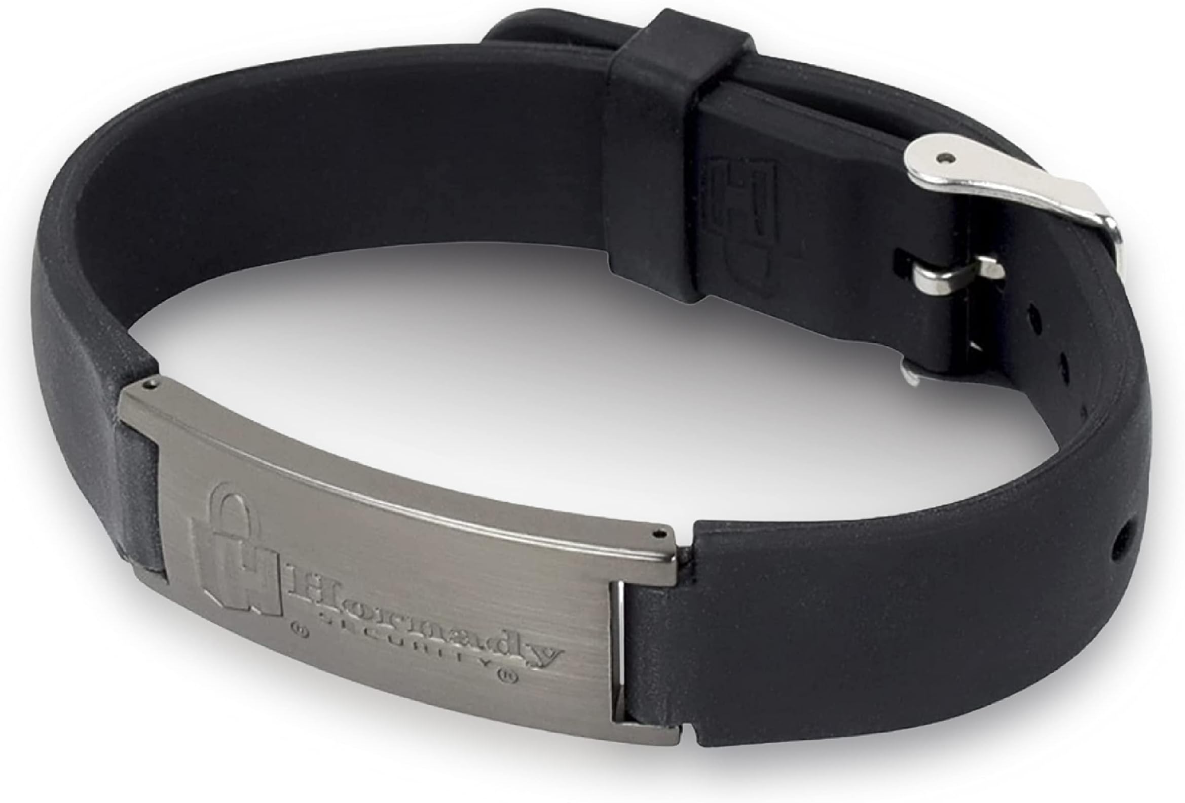 Rapid Safe Adjustable Wristband, 98166 - Provides Fast, Touch Free Entry to Rapid Safes in Emergencies - Includes Stylish Metal Bezel Logo, Silicone Band & RFID Chip