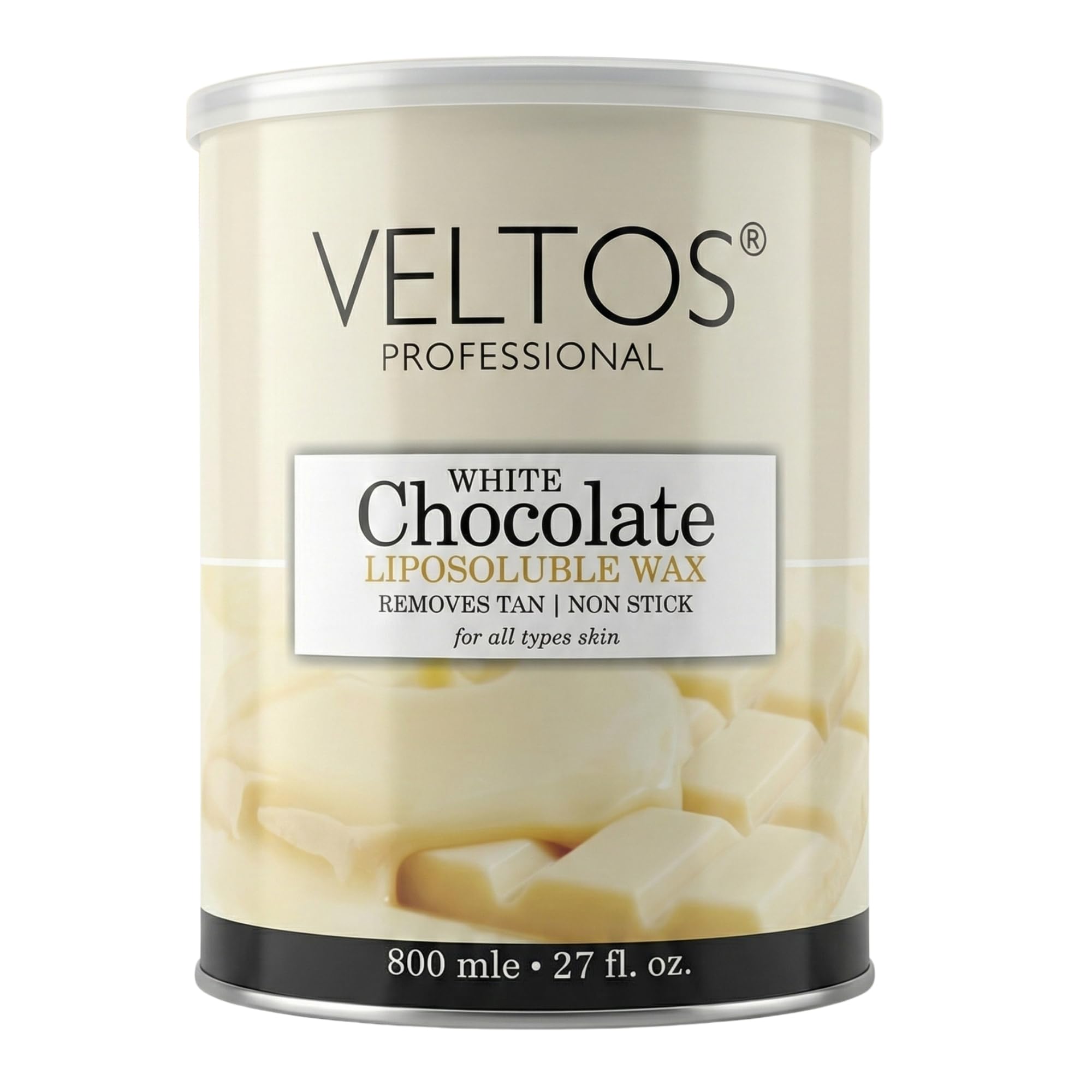 Professional White Chocolate Lipodoluble Wax 800ml Jar for Hands & Legs, Body (Removes All Unwanted Hair Easily)