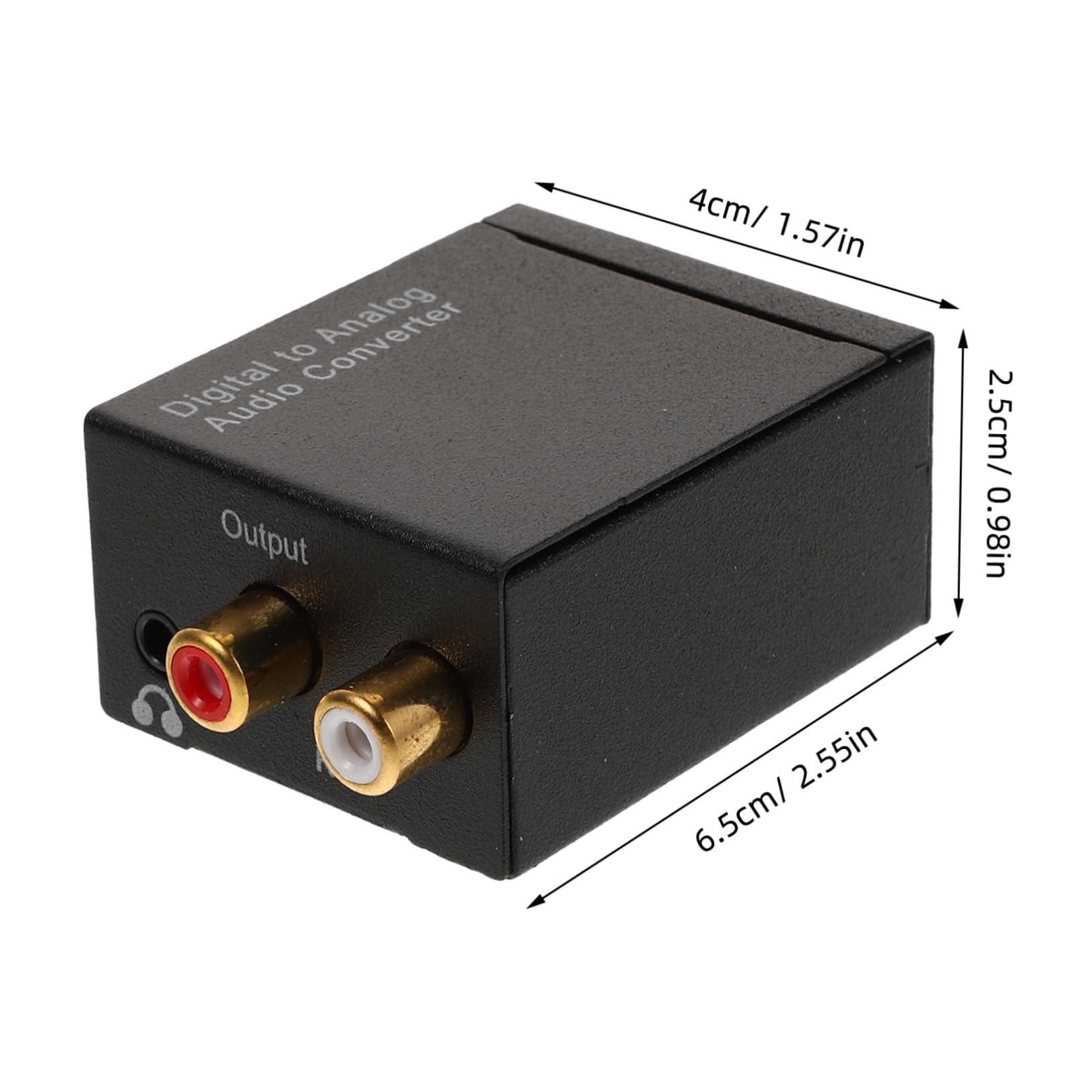 HONMEET Optical to Analog Audio Converter with Jack Digital Adapter for Tvs and Rvs Easy Setup Portable Converter for Sound Transmission