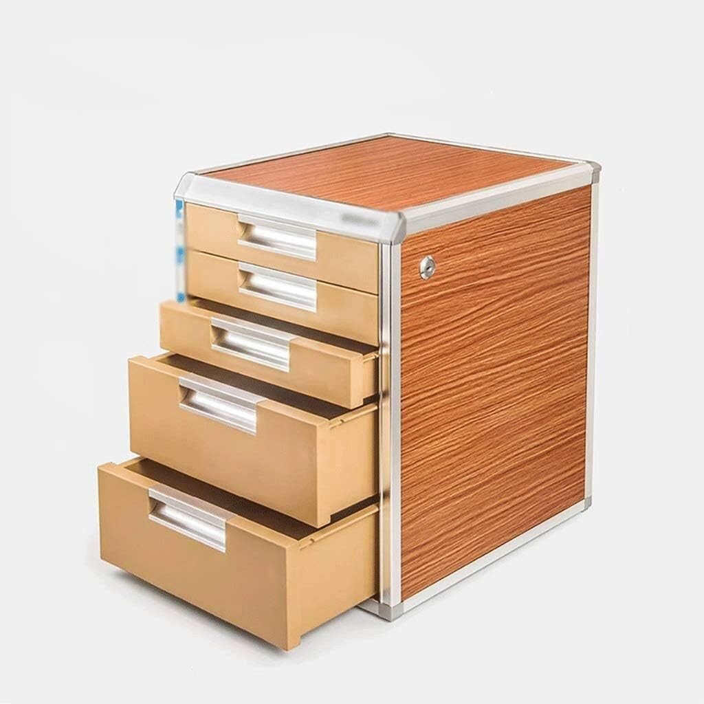 Armadietto portadocumenti da scrivania in legno massello, versatile per ufficio, casa e scrivania, elegante file manager a cassetto per archiviazione efficiente dei documenti
