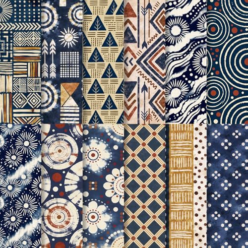 Papier scrapbooking indigo pour sublimer vos junk journals