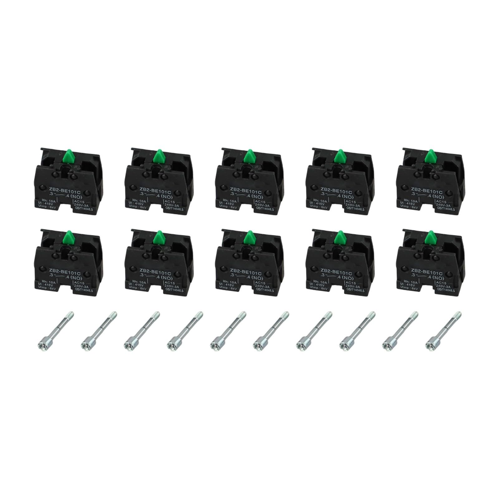 ZB2-BE101C ZB2-BE102C Schließerkontaktblock für elektrischen Schneider, 10 A, 600 V, 10 Stück